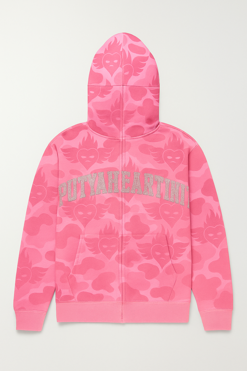 Heart Camo Pink